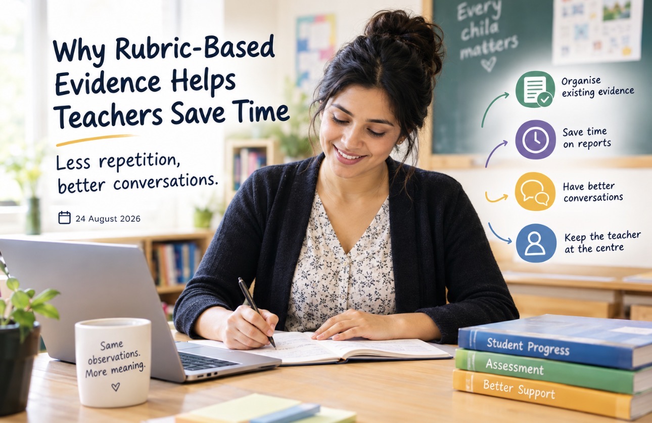 Why rubric-based evidence helps teachers save time