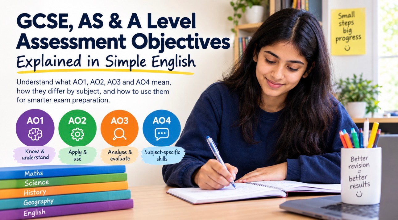 GCSE, AS & A Level Assessment Objectives Explained: AO1, AO2, AO3 & AO4